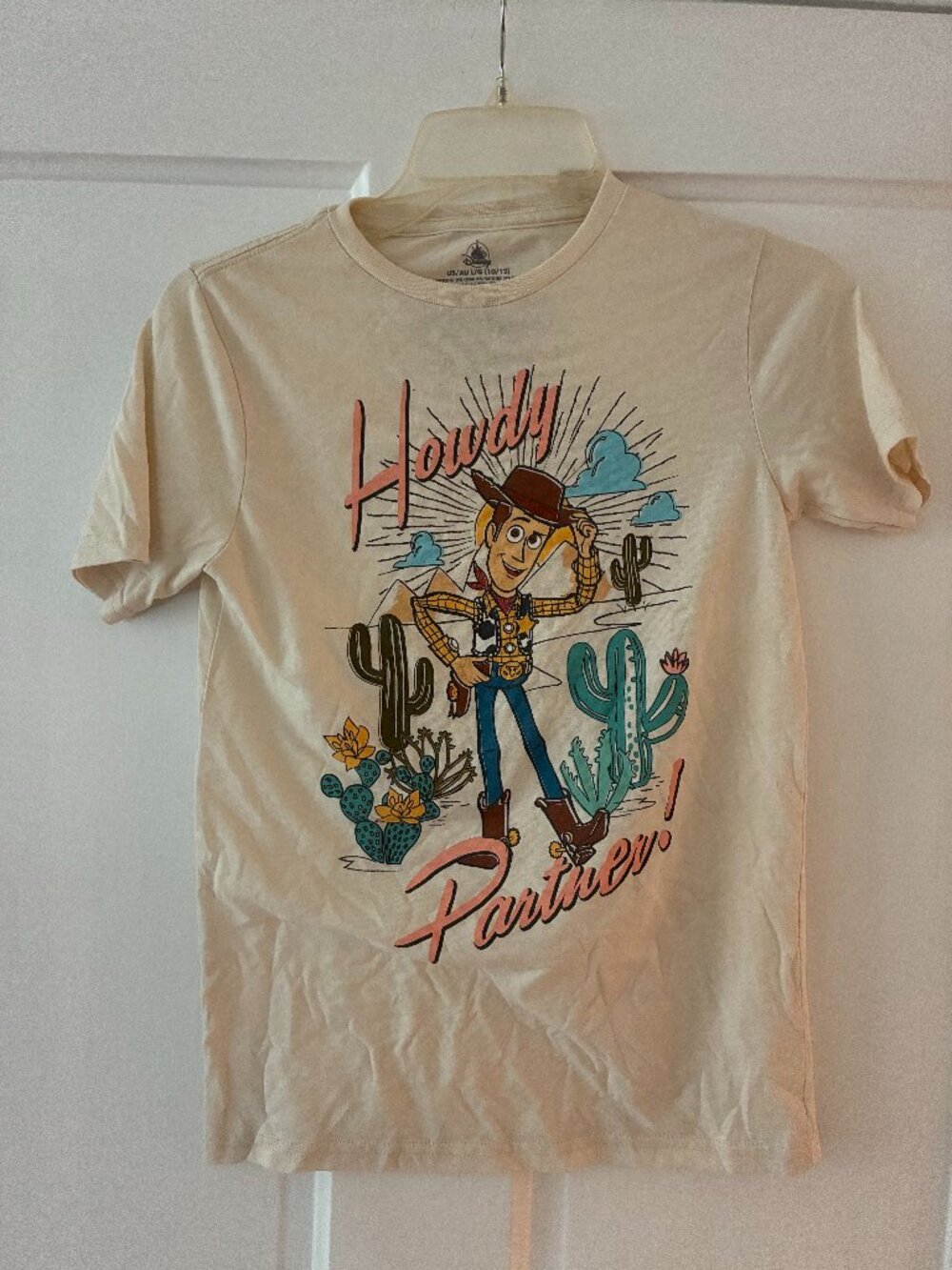 Disney Toy Story Woody Howdy Partner Graphic Tee Girls L 10/12